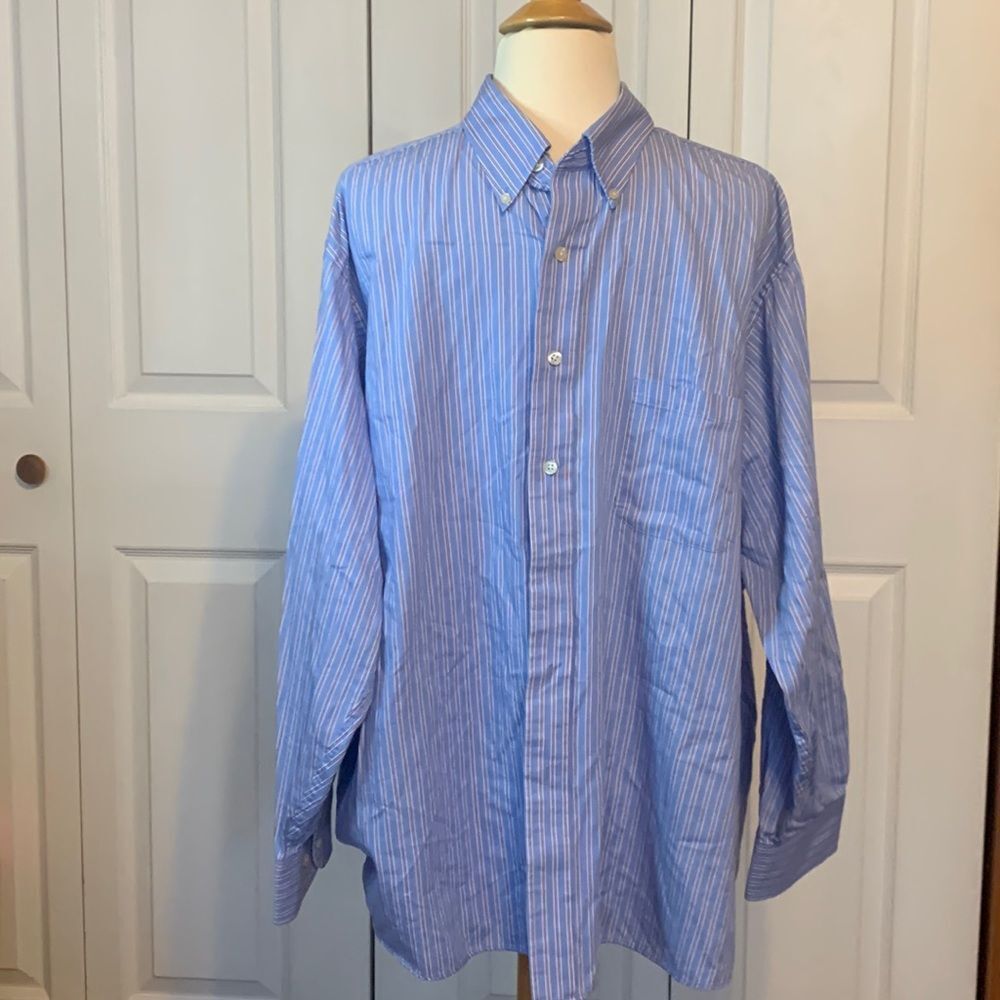 Chaps Blue Button Down Shirt‎ XL